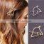 Hair Accessories Unicorn Silver Tone Hairpin For Lady