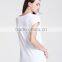 2016 top quality mature women fashion transparent black long dress
