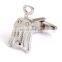 Vivid Silver Plating Wine Bottle Opener Cufflinks for Mens