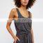 Women sleeveless adjustable and removable tie at the waist comfy romper