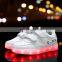 Factory wholesale new USB rechargeable kids LED luminous light shoes Children kids led shoes sneakers