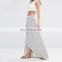 China wholesale custom clothing ladies cotton fabric maxi long skirt