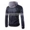 New Design Men's Zipper Button Black Leather Jacket Wholesale