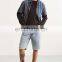 2017 New Top Fashion Style Man Partial White Pocket Jeans Short