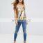 Sexy Sleeve blouse sequin t shirt fashion new design ladies fancy sequin top