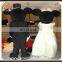 Fashion mickey&minnie mascot costume, wedding suit fancy dress costume for adult