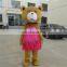 100% handmade hot sale customized teddy bear mascot costume for adults