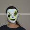 2016 Custom Unisex Led Light Up Party Mask, Led Glowing Mask