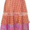 Designer Ladies Silk Sari indian Magic Wrap Skirt