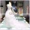 1A336 High Challenge Ruffle Flower White Princess Wedding Dress In Paris Place Wedding House 2016
