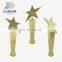 Custom design 24k gold plating star shape metal poker trophy
