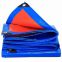 Easy-folded blue/orange tarpaulin regular thickness any size available double sides laminated fabrics two-sides waterproof covers economical