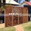 Outdoor Laser Cut Corten Steel Garden Screen Panels
