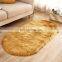 Handmade 100% OVal shape Wholesale The bedroom Faux fur carpet rug