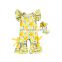 Lovely white daisy pattern printing Romper jumpsuit Baby Knitted bodysuit One Piece for wholesale price
