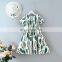 2020 Children's Dress Summer New Girl's Print Dress For Baby Girl Clothes + Hat