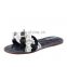 best quality in china new design flats latest ladies leather slippers fashion diamond sandals ladies shoes