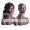 Black Head mannequin Women Head Fiberglass Cheap Female Head mannequin S1