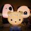 Plastic polar bear led sleeping kid night light sensor led reading lamp for room