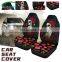 Red Skull Female Car Seat Cover Front Rear Seat Covers Protector Interior Universal Cushion for Toyota VW BMW Ford Mazda Hyundai