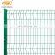 3D Curved Welded Wire Mesh Fence Powder Coated Square Post Garden Fence