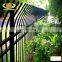Anti-Theft Bending Top Powder Coated Steel Fence,Used High Quality Steel Fence Metal Fencing Panels
