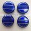 Plastic ABS Custom Blue 64mm Decoration Car Wheel Center Cover For Volvo