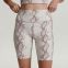 Sexy Women Summer Shorts New Snake Print High Waist Shorts Elastic Waist Shorts