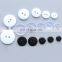 Round Sew Bread Shape 2 Holes Clear Transparent Resin Shirt Button