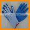 Cotton Lined Green Latex Safety Production Grip Gloves