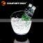 Boat shape rechargeable light up ice bucket