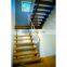 modern hanging steel baluster wood stairs