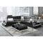 G8045B L shaped sofa modern design genuine leather living room sofa set
