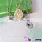 2016 New product custom Engraved round Initial letter disc Pendant Necklace