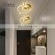 Unique Style Acrylic Decoration Indoor Black Gold White LED Contemporary Corridor Ceiling Lamp