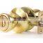 US Traditional tubular knob door lockset polished brass hotel/inn/motel passage way aisle dummy door knob locks