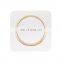 Yaki fashion circular white and gold switch French Standard Copper accessories light household Wall switch 1 gang