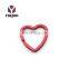 Moderate Price Metal Ring Split Heart Shape Keyring Accessories For Gift Key Chain