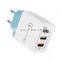 High Quality EU Standard  3 Ports  Phone Charger Wall Travel QC3.0 USB Charger for Mobile Phone