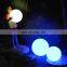 Elegant Spinner white or RGB color changing LED emitting light Solar hanging decorative Acrylic Sphere Ball lights for outdoor