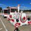 Large battery Trackless Train tourist park Sightseeing Trains Amusement equipment Trackless train