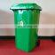 Free Printing Dustbin Trash Bin with Wheels Black Trash Can Manufacturer Large Open Top Plastic Outdoor Waste Bins