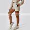 Loose Womens Sweat Shorts Side Pockets Wholesale Sports Waist Drawstring Pants 50cotton 22polyester