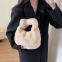 22Plush bag Women's bag underarm bag Portable design sense fashion diagonal bag wholesale faux fur bag