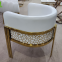 New Arrival Gold Stainless Steel Leisure Chair Restaurant Leisure Chair Wedding Chair For Home Hotel Wedding