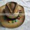 fashion wholesale straw cowboy hats promotional cheap design