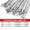 SS Metal Ties 304/316 Stainless Steel Cable Zip Ties