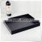 Unique luxury PU leather home hotel serving tray pu
