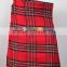 Scottish Royal Stuart 5 Yard Tartan Kilt Made Of Fine Quality Tartan Material