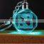 LED Key Chain Crystal 3D Laser Logo keychain chains